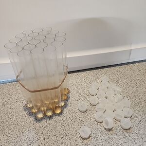 Plastic Storage Tubes w/Covers - 6" x 3/4" - Clear - 25 Tubes & Covers Per Order